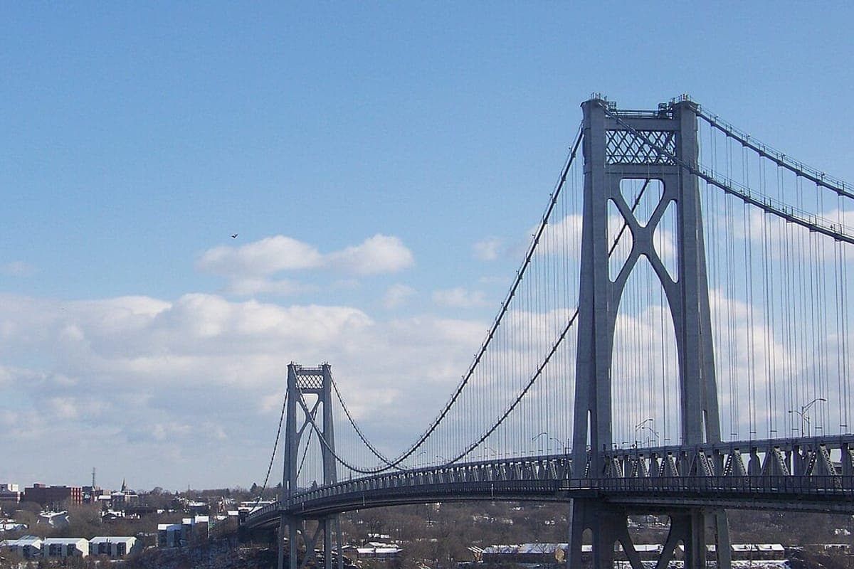 Mid-Hudson Bridge seen from the Ulster County side