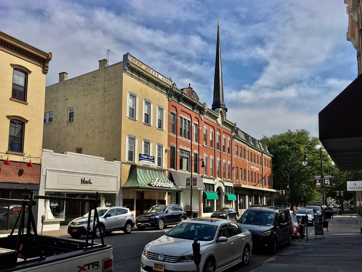 Wall Street in the Stockade Historic District, Kingston, NY