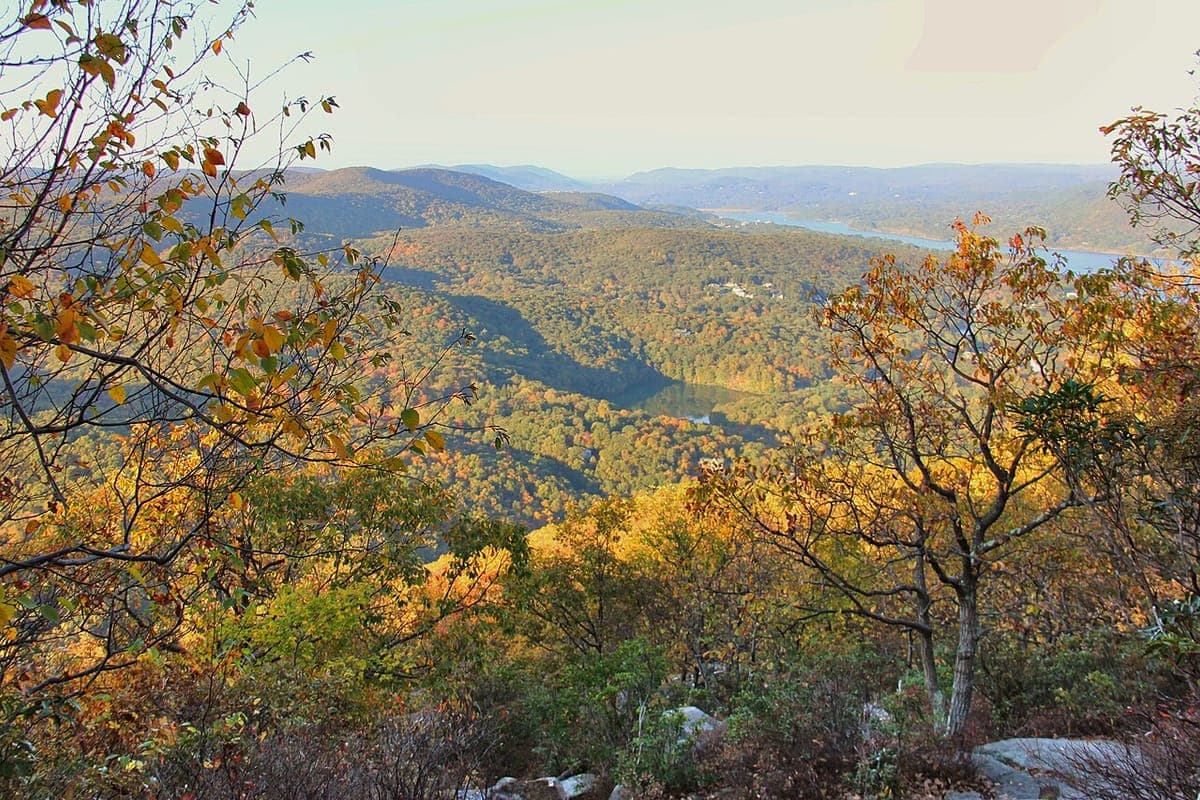 Fall foliage at Bear Mountain State Park in Orange County, NY